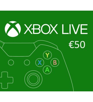 XBOX Live €50 Prepaid Card BE Xbox One Key EUROPE